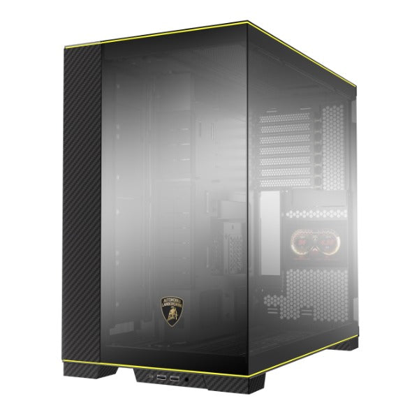 O11D EVO RGB PC Case - Lamborghini Edition - Premium Gaming Computer Case with RGB Lighting for Custom PC Builds - Perfect for Gaming Setups & Workstations
