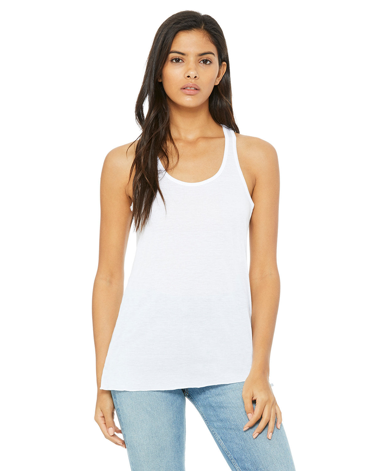 Bella + Canvas B8800 Women's Flowy Racerback Tank Top - Soft & Lightweight for Yoga, Gym & Summer Outfits