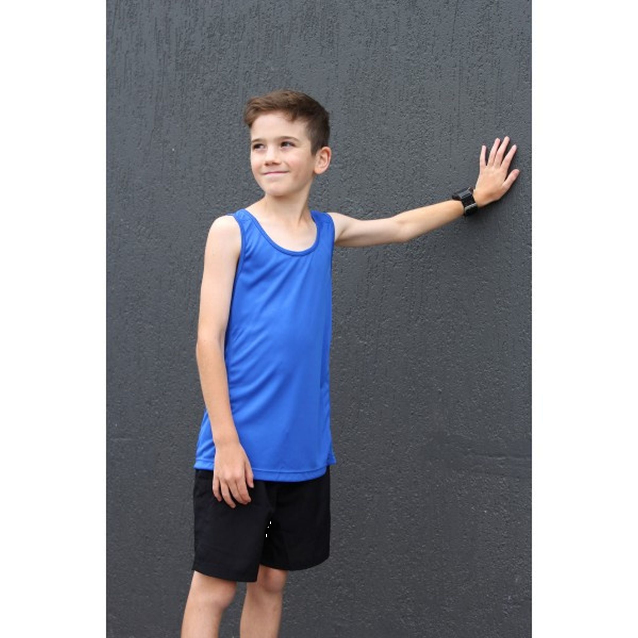 Go Sport Boys Tech Singlet - Breathable Quick-Dry Athletic Tank Top for Kids - Perfect for Running, Basketball & Summer Outdoor Activities