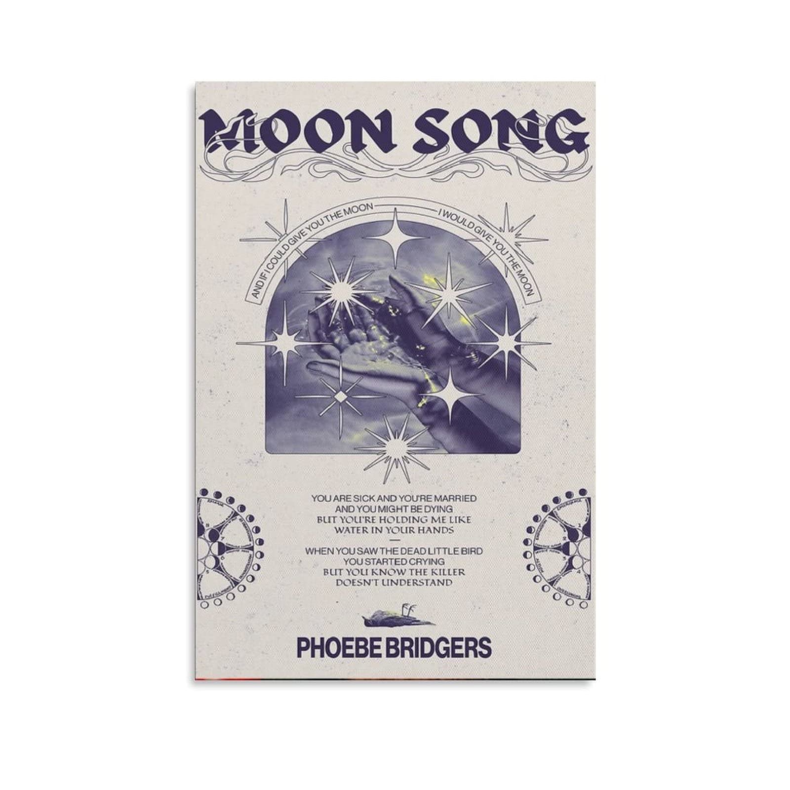 Phoebe Bridgers Moon Song Canvas Poster - 8x12 Inches (20x30cm) Wall Art Decor for Bedroom, Living Room & Office - Perfect Gift for Music Fans & Home Decoration - Ideal for Indie Music Lovers' Room Decor & Housewarming Gifts