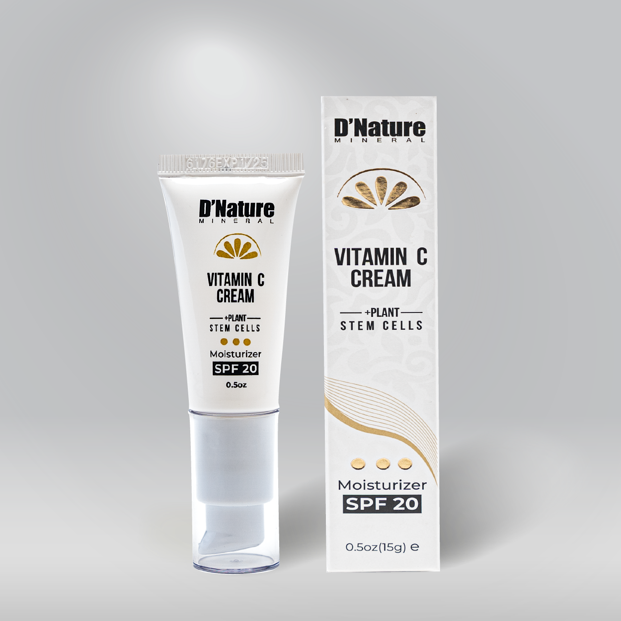 Vitamin C Brightening Cream with SPF 20 - Anti-Aging & Hydrating Face Moisturizer for Daytime Use - Perfect for Dry Skin & Sun Protection