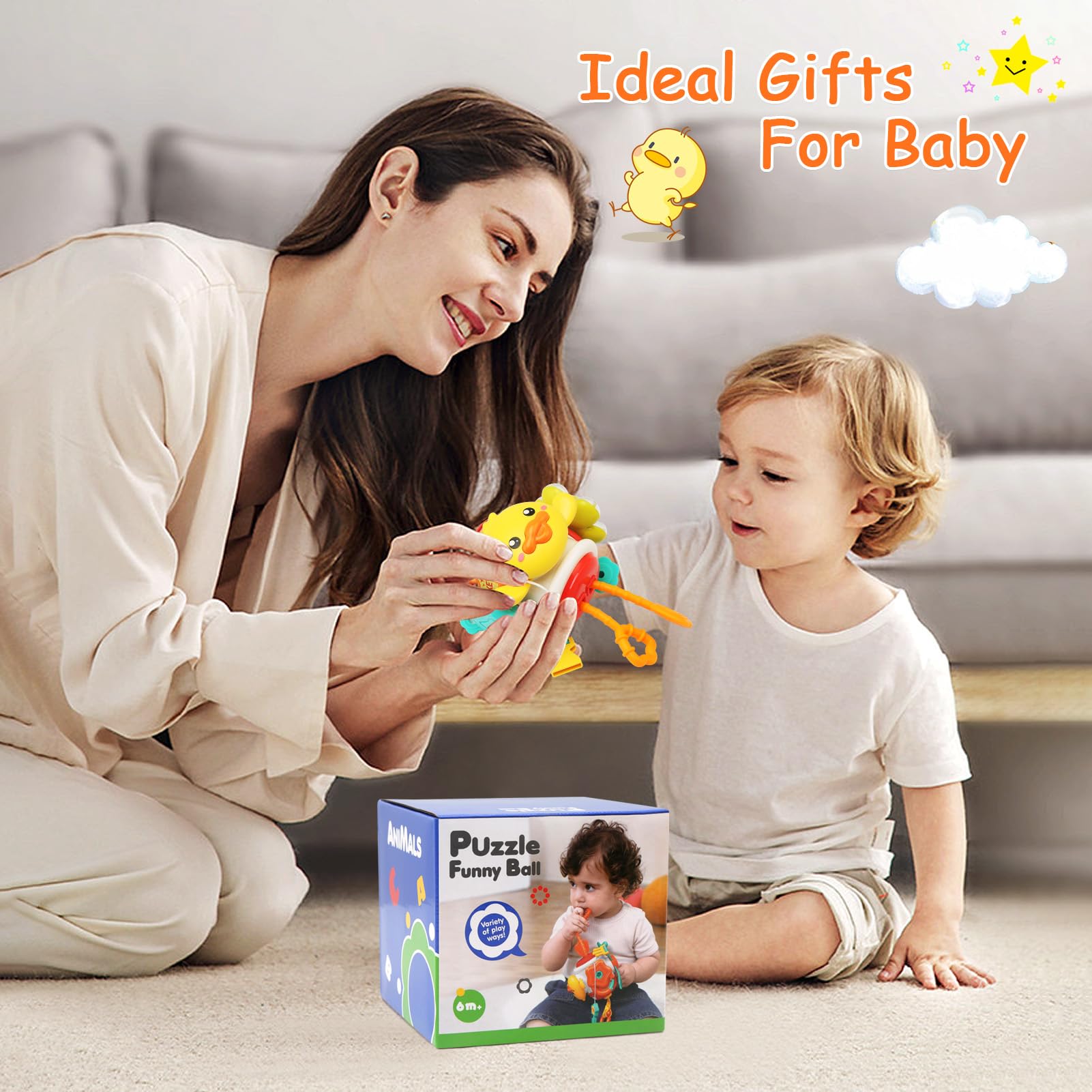 Montessori Busy Cube Sensory Toys for Toddlers - Educational Learning Activity Board for Kids, Travel Fidget Toy for Preschoolers | Perfect for Airplane, Car Rides & Quiet Playtime