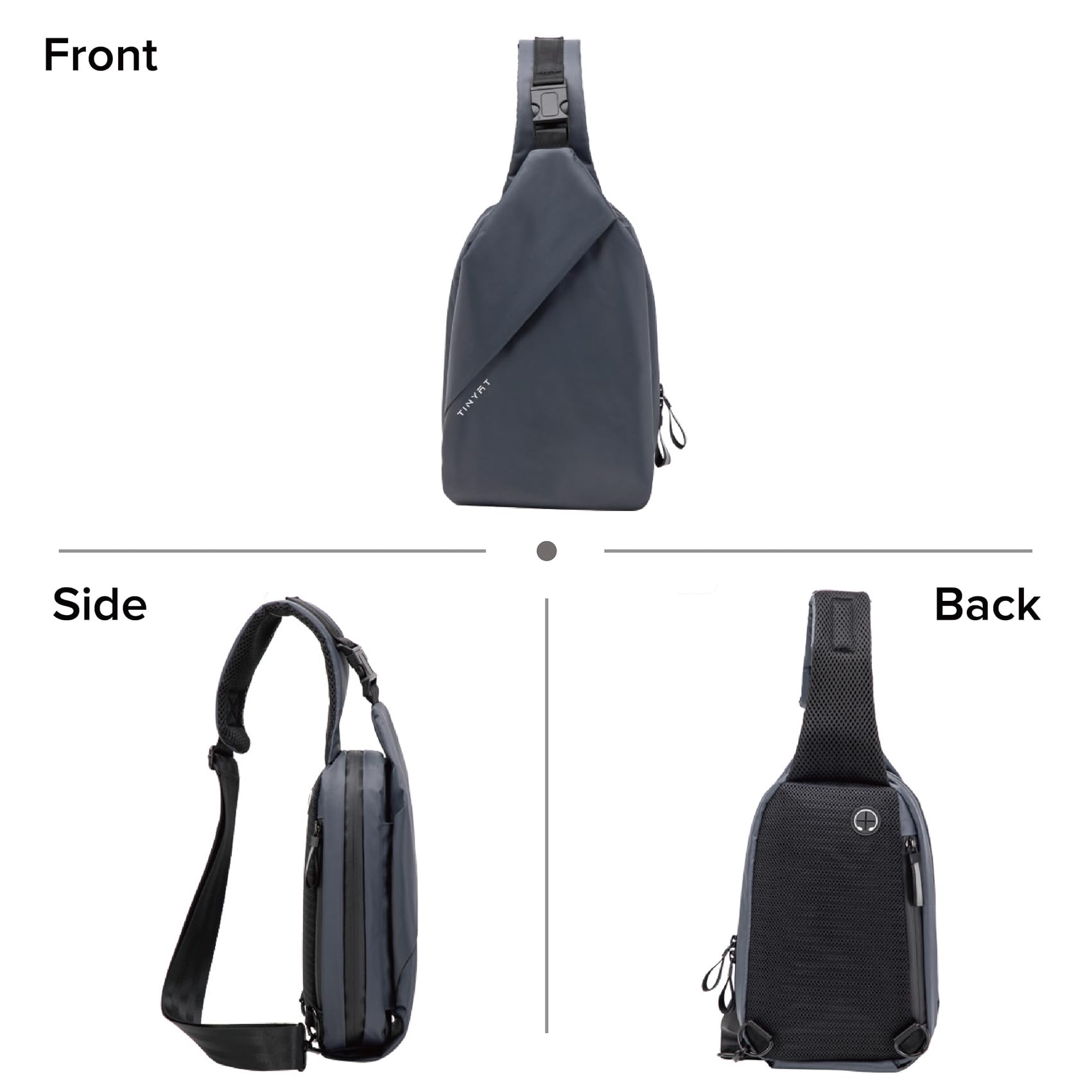 MAYMOONER Small Crossbody Sling Bag for Men & Women - Lightweight Chest Shoulder Bag with Adjustable Strap - Perfect for Outdoor Travel, Hiking, Biking & Everyday Use