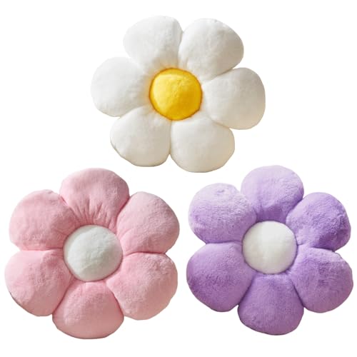 3pcs White Purple Pink