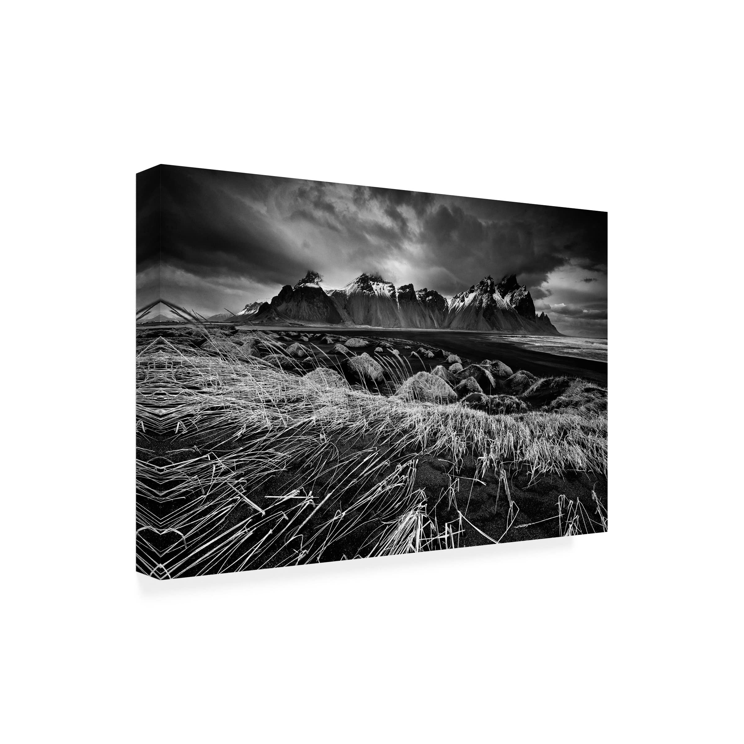 Stokksnes Dunes and Mountains Canvas Wall Art Print by Trevor Cole - Landscape Photography for Living Room, Bedroom & Office Decor