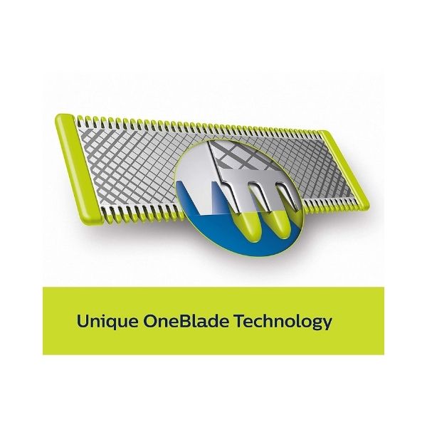 PHILIPS One Blade Replacement Blades (2 Pack) QP220/50 - Compatible with Philips OneBlade Trimmer - Perfect for Face, Body & Beard Grooming at Home or Travel