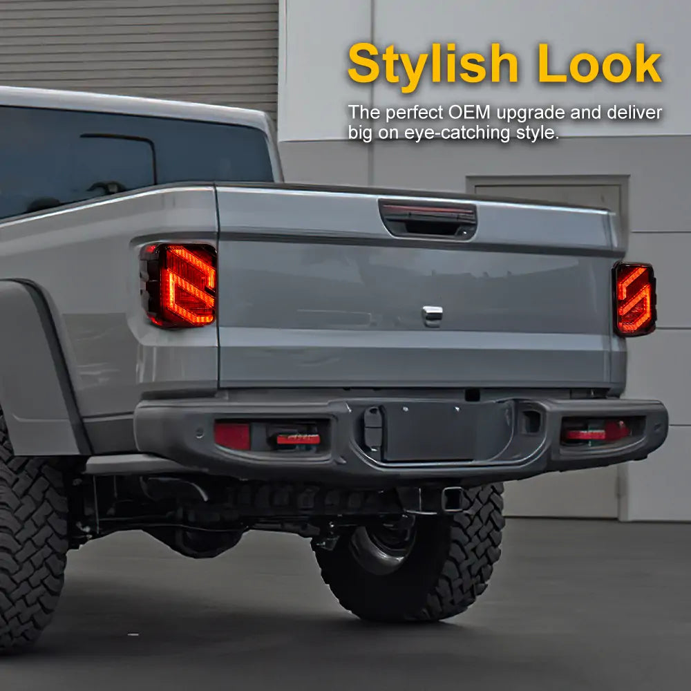 Best LED Fender Lights & Tail Lights Combo Kit for Jeep Gladiator JT 2020-2023 - Waterproof Off-Road Lighting for Night Driving & Adventure