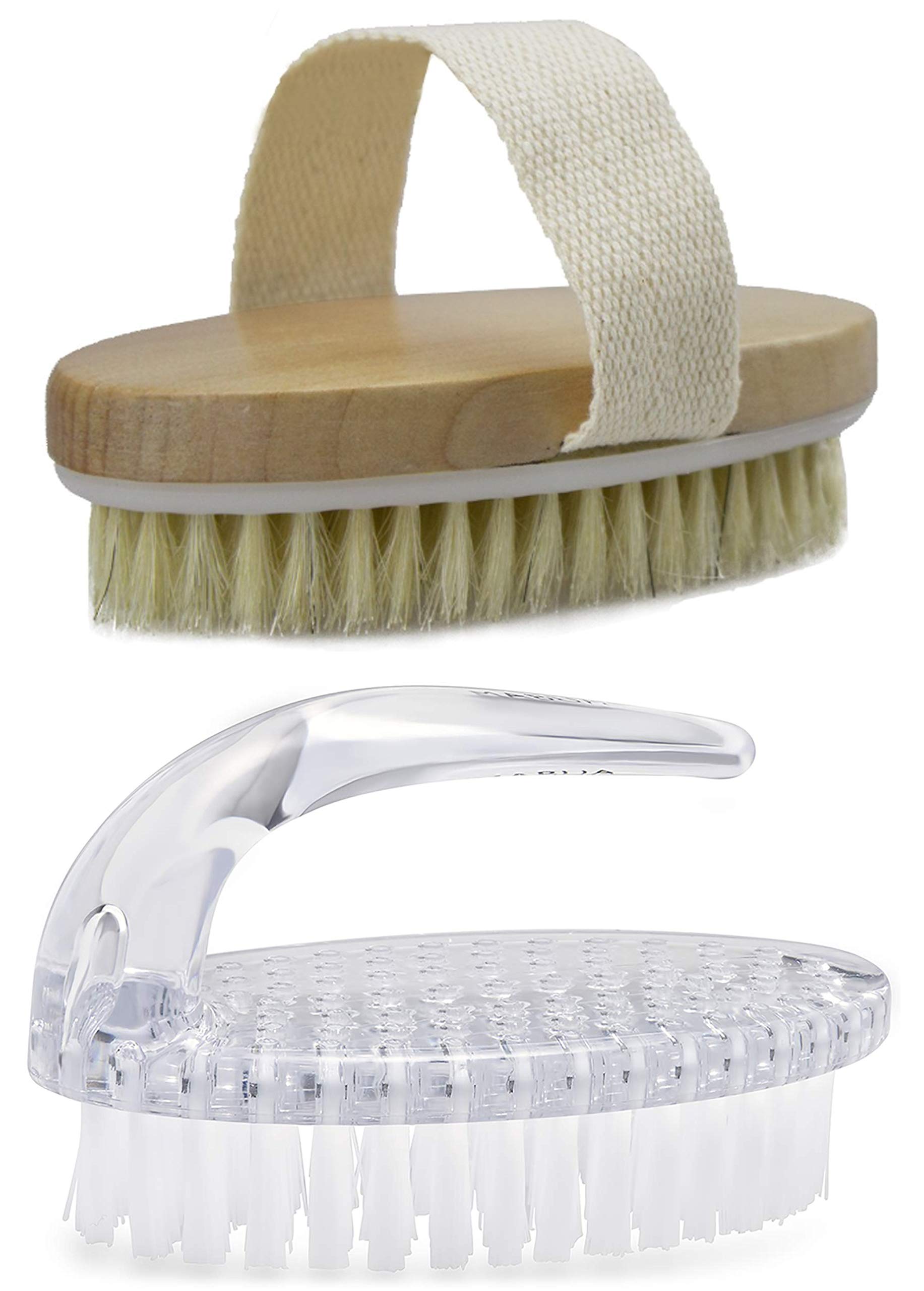 Mabua Exfoliating Brush for Ingrown Hair & Bikini Line - 2 Pack Set for Smooth Skin - Perfect for Shaving, Waxing & Post-Hair Removal Care