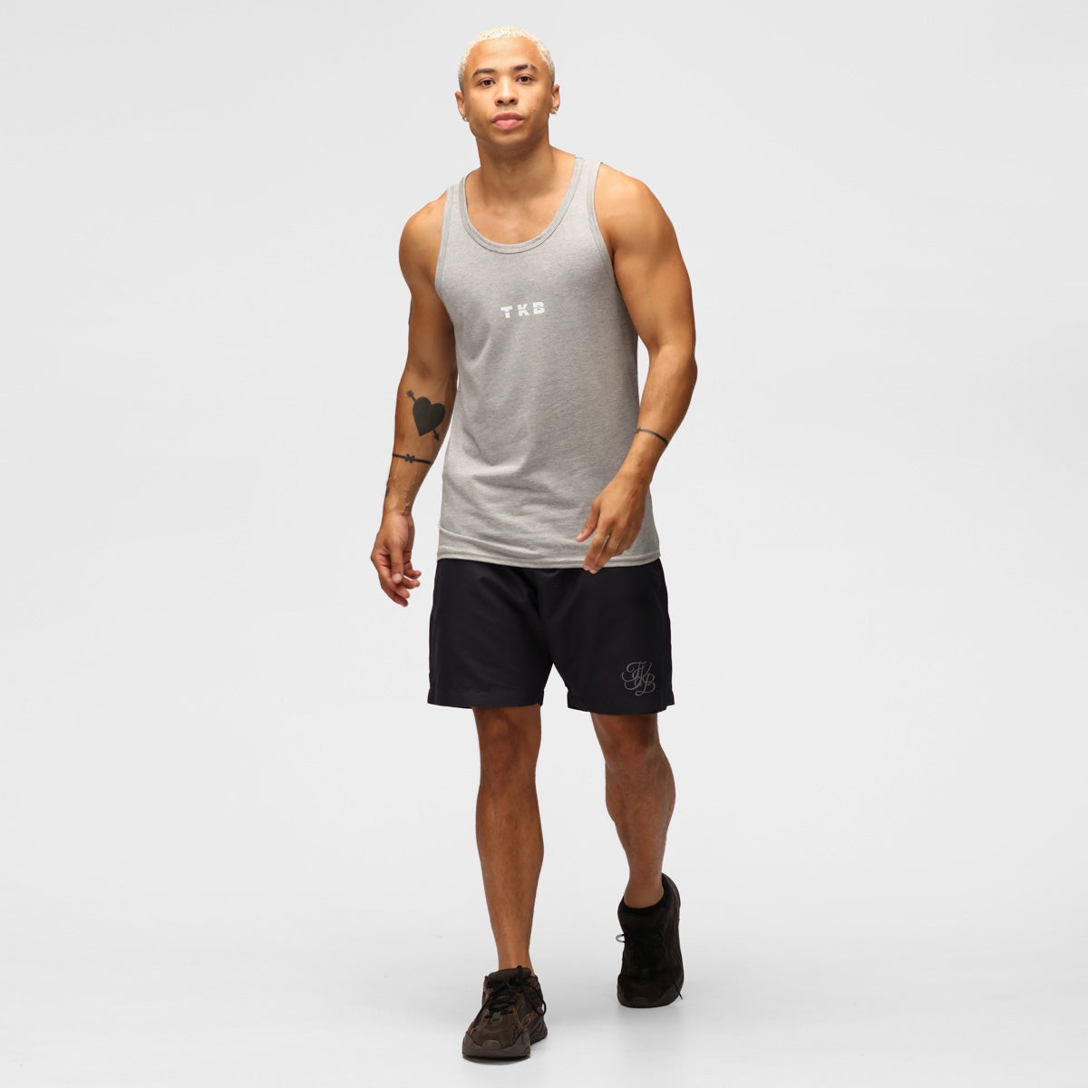 TKB Men's Grey Tri-Blend Vest for Outdoor Activities, Casual Wear & Layering | Lightweight & Comfortable