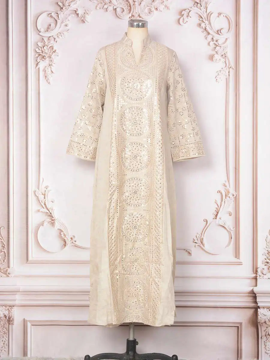 Elegant Eid Sequins Middle East Arab Caftan Kaftan Dress for Women - Traditional Islamic Party Wear #25397 | Perfect for Eid Celebrations, Weddings & Special Occasions