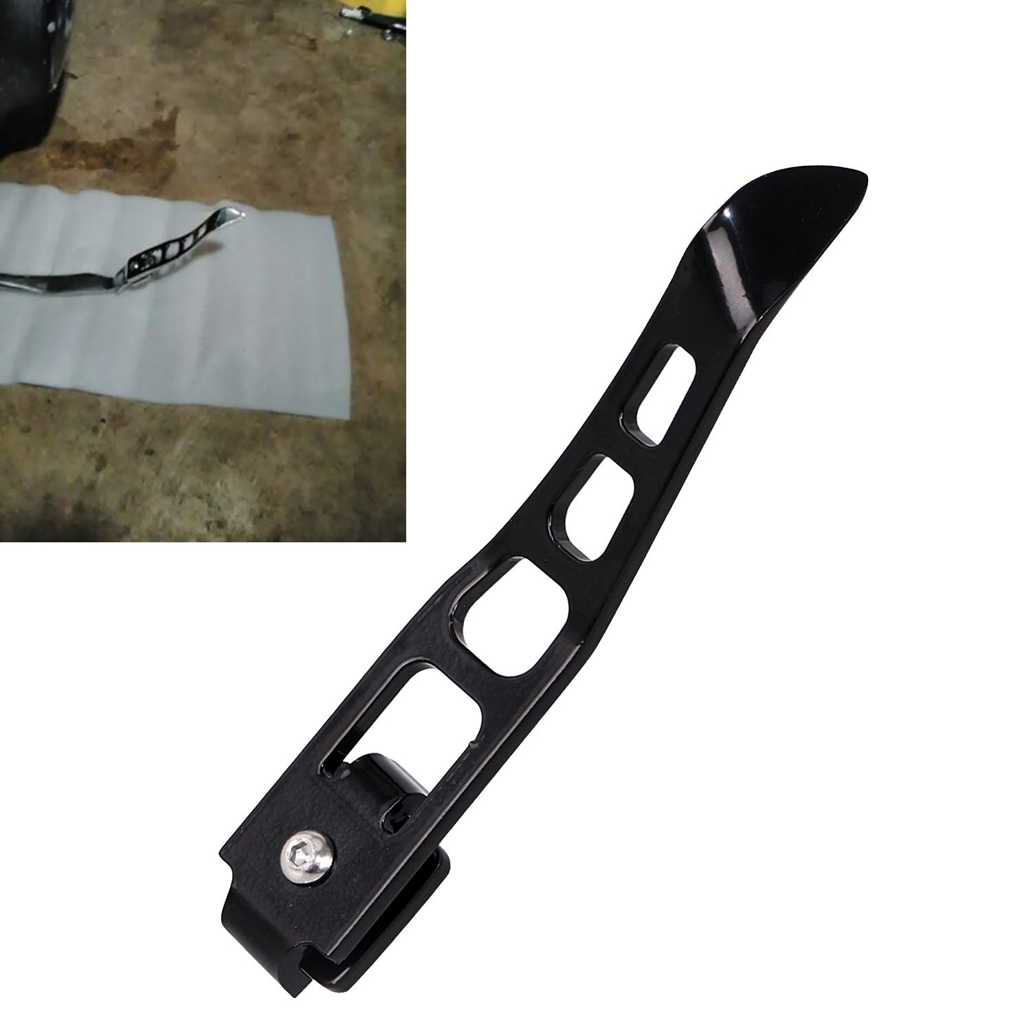 Harley Dyna Super Glide Custom FXDC Kickstand Extension Kit (2007-2014) - Black Motorcycle Accessories for Enhanced Stability & Parking Safety - Perfect for Uneven Surfaces & Long Rides