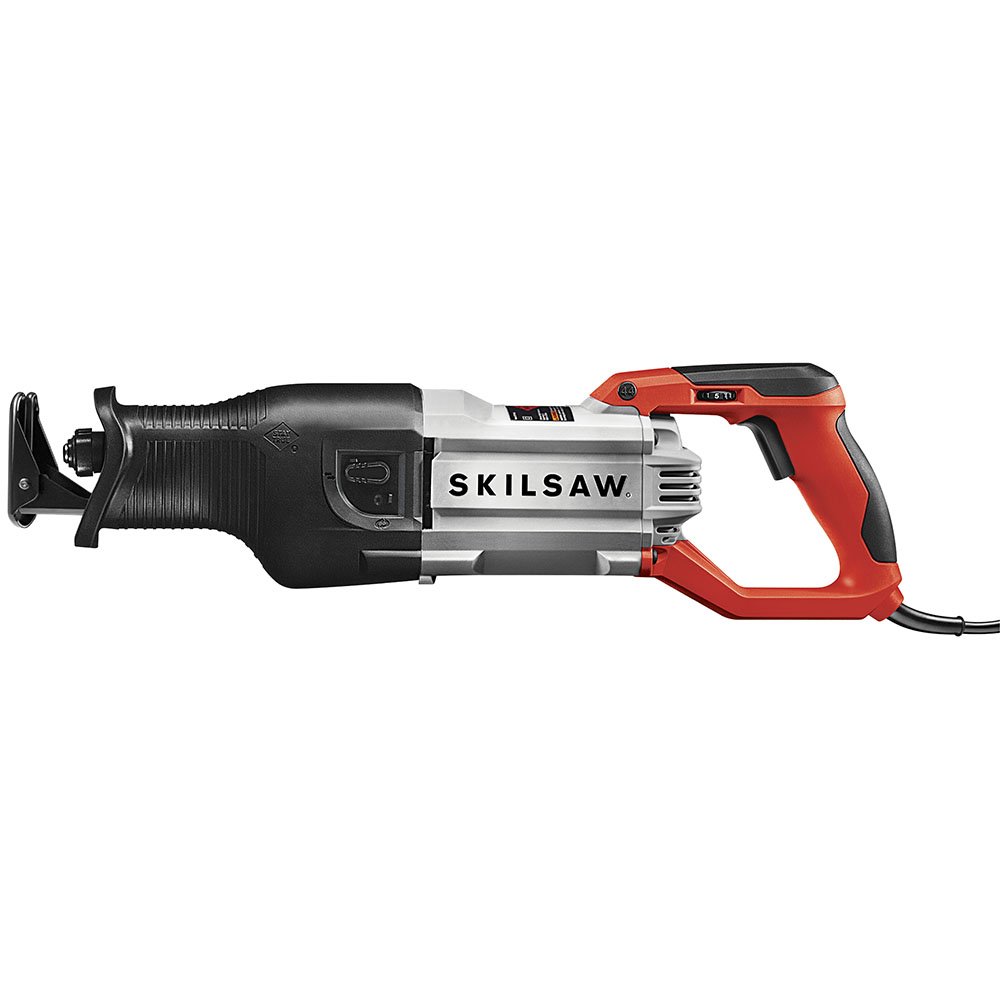 SKIL 15 Amp Heavy Duty Reciprocating Saw - SPT44-10 - Powerful Corded Electric Saw for Wood Cutting, Metal Cutting & Demolition - Perfect for Construction, Renovation & DIY Projects