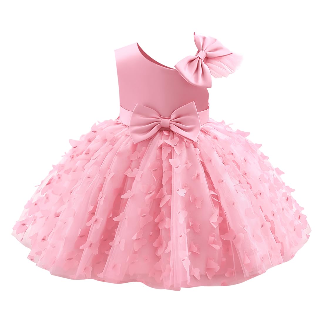Butterfly Tutu Dress for Toddler Girls - Princess Bowknot Flower Girl Dress for Wedding, Pageant & Birthday Parties | Perfect for Special Occasions & Photo Shoots