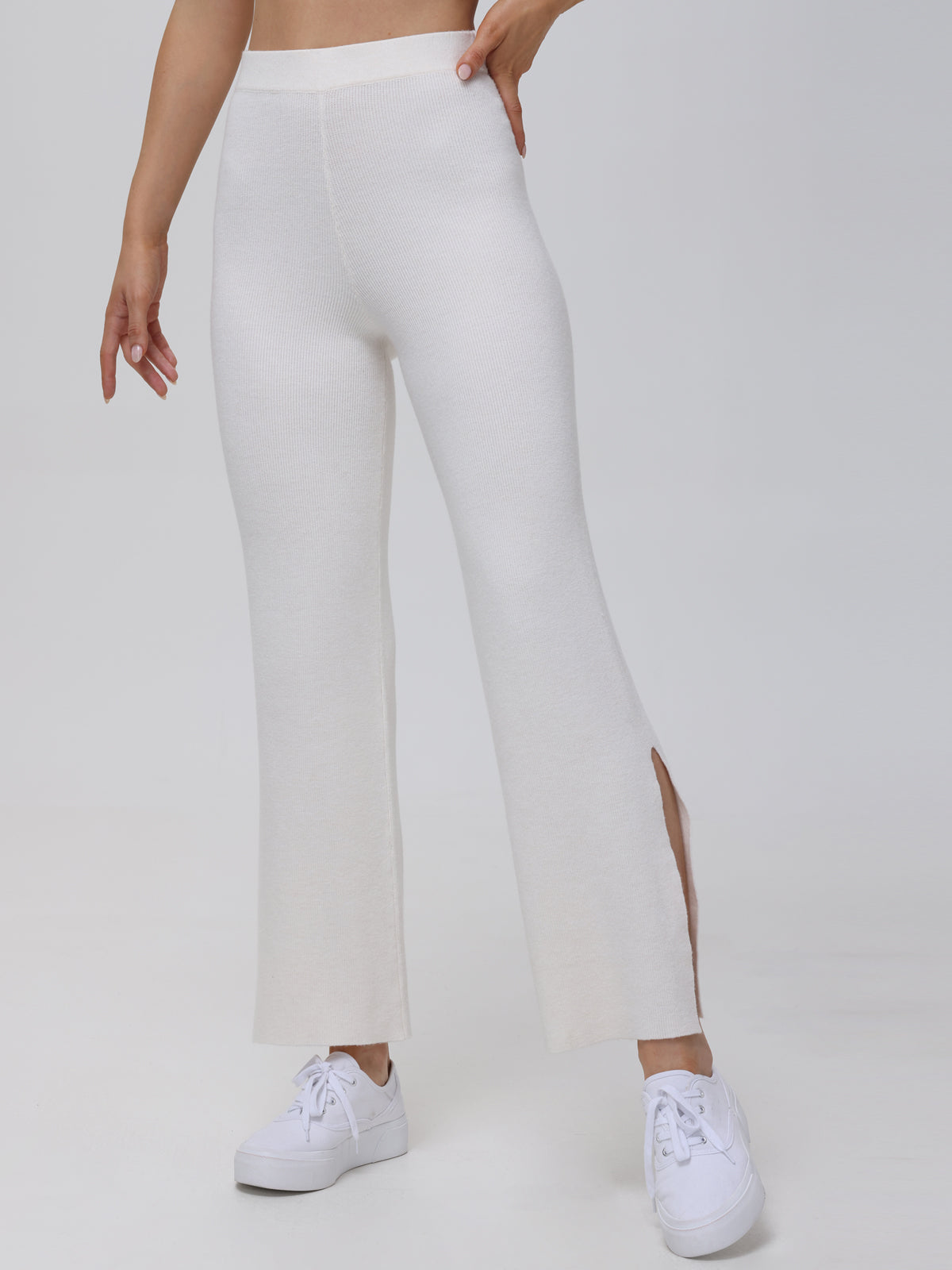 Premium Women's Cashmere Sweatpants - Soft & Cozy High-Waisted Lounge Pants for Home, Yoga & Winter Comfort