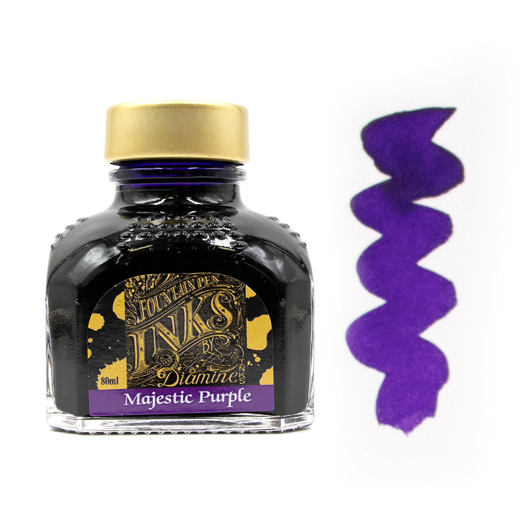 Premium Diamine Ink Bottle 80ml - Vibrant Fountain Pen Ink for Calligraphy, Journaling & Artistic Writing - Smooth Flow & Rich Colors
