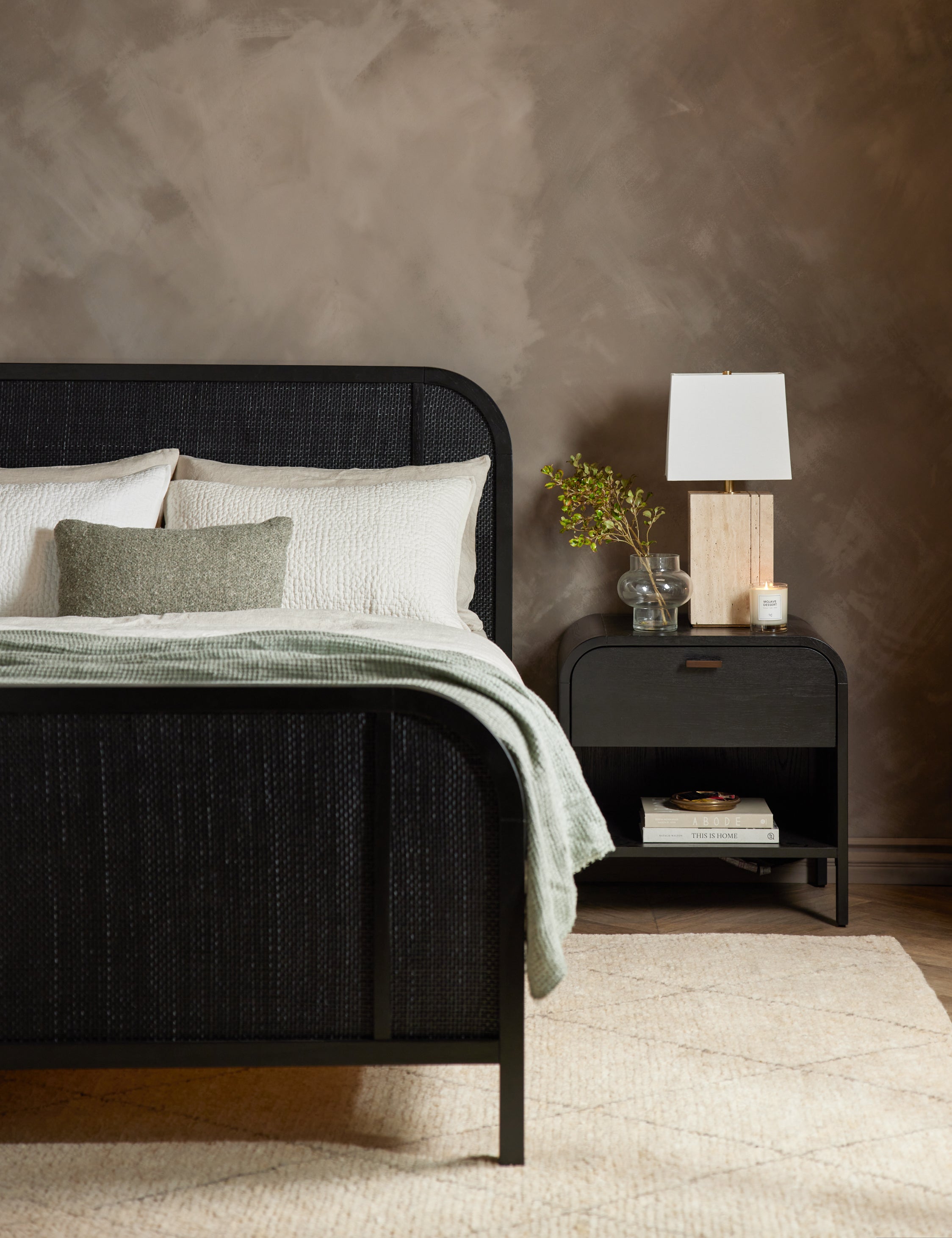 Brooke Platform Bed Frame - Modern Minimalist Wooden Bed with Storage - Perfect for Small Spaces, Apartments & Bedrooms