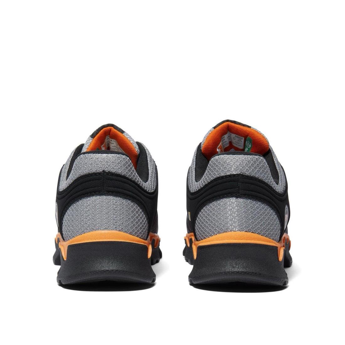 Powertrain Sport Alloy Toe Work Shoes - Orange Safety Shoes for Men, Lightweight & Durable for Construction, Warehouse & Industrial Work