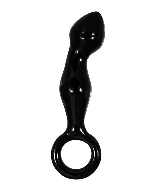Adam & Eve Adam's Glass Prostate Massager for Men - Black - Premium Silicone-Free Adult Toy for Sensual Pleasure & Prostate Health - Perfect for Couples Play & Solo Relaxation