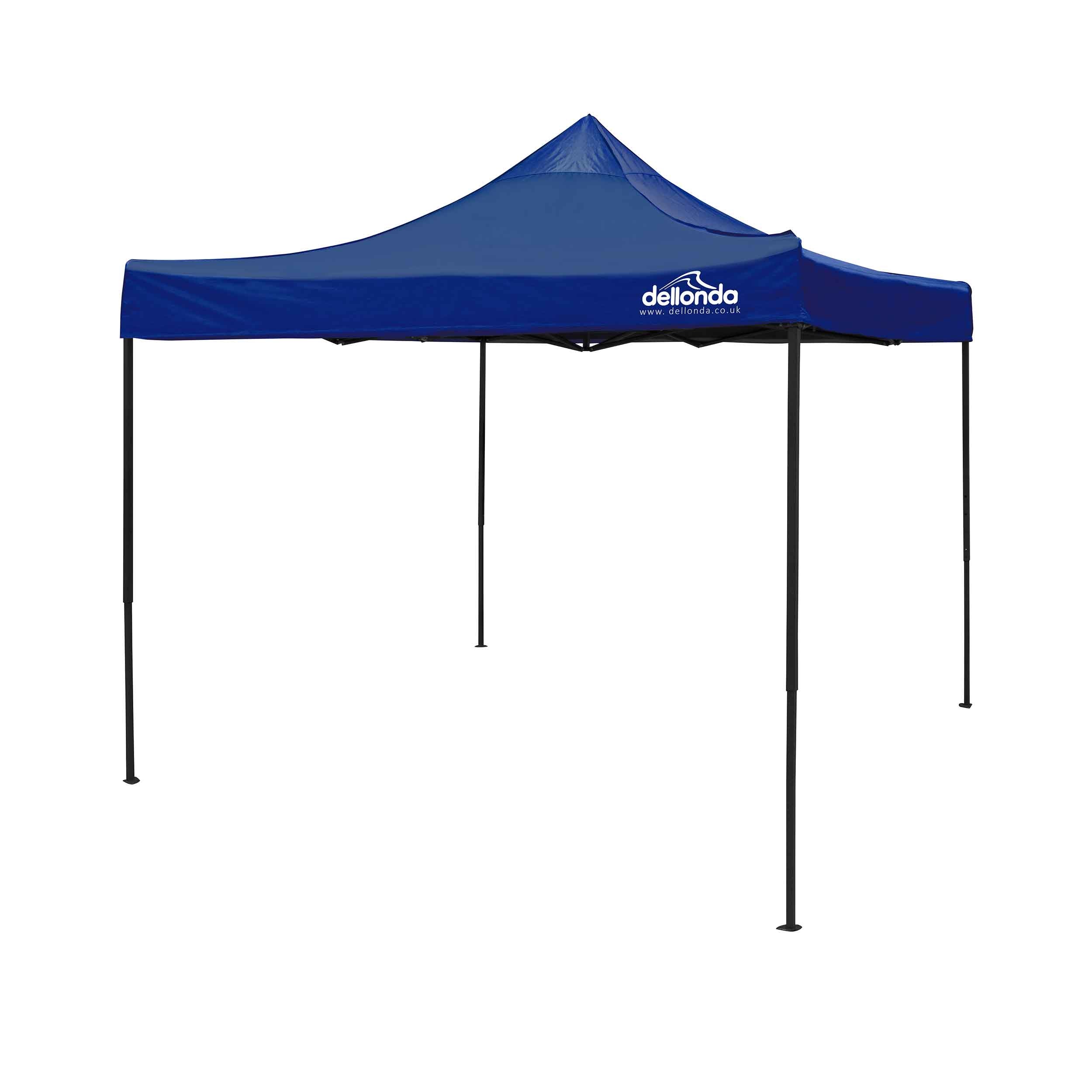 Premium 3x3m Pop Up Gazebo Tent with Waterproof Canopy - Includes Carry Bag, Stakes & Weight Bags - Portable Outdoor Shelter for Camping, Beach, Picnics & Backyard Parties (Blue, DG131)