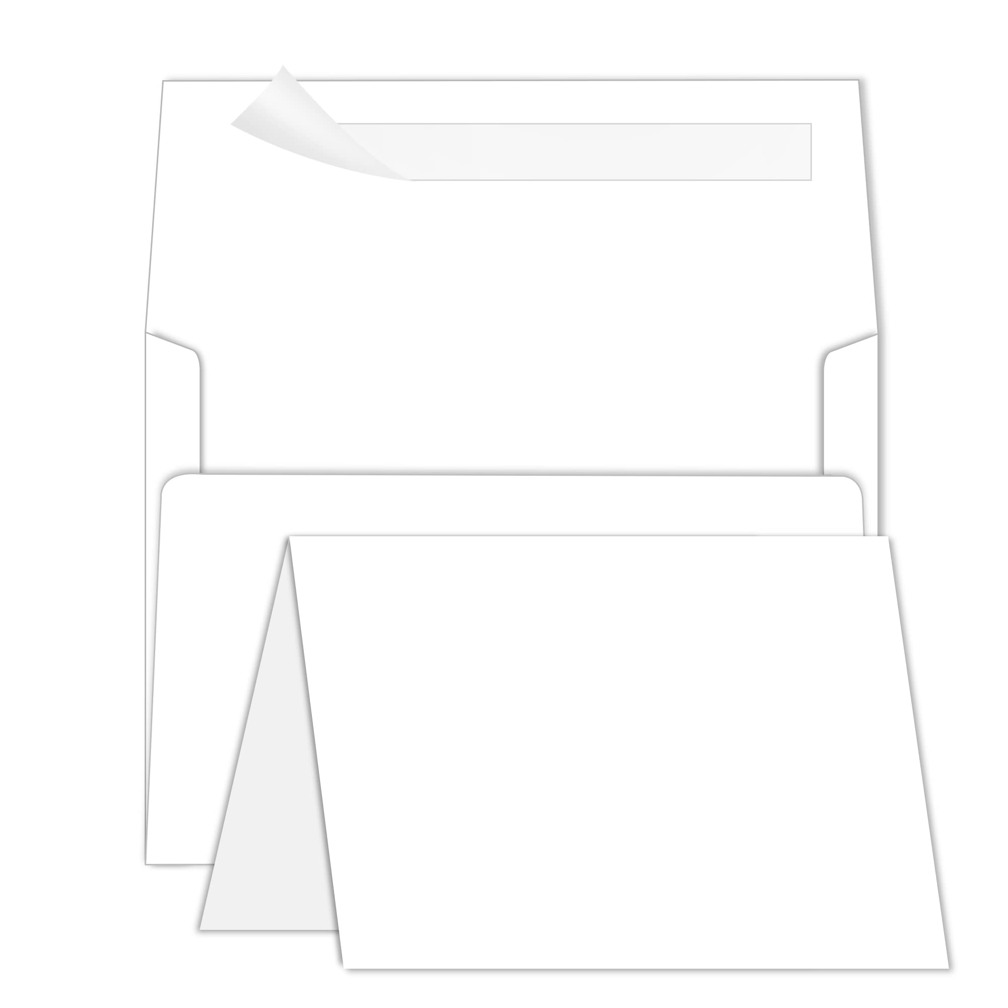 Goefun 100-Pack 5x7 Blank Note Cards & A7 Envelopes - Premium Folded Cardstock with Self-Seal for Wedding Invitations, Greeting Cards, Birthday Wishes | Perfect for DIY Crafts, Thank You Notes & Special Occasions