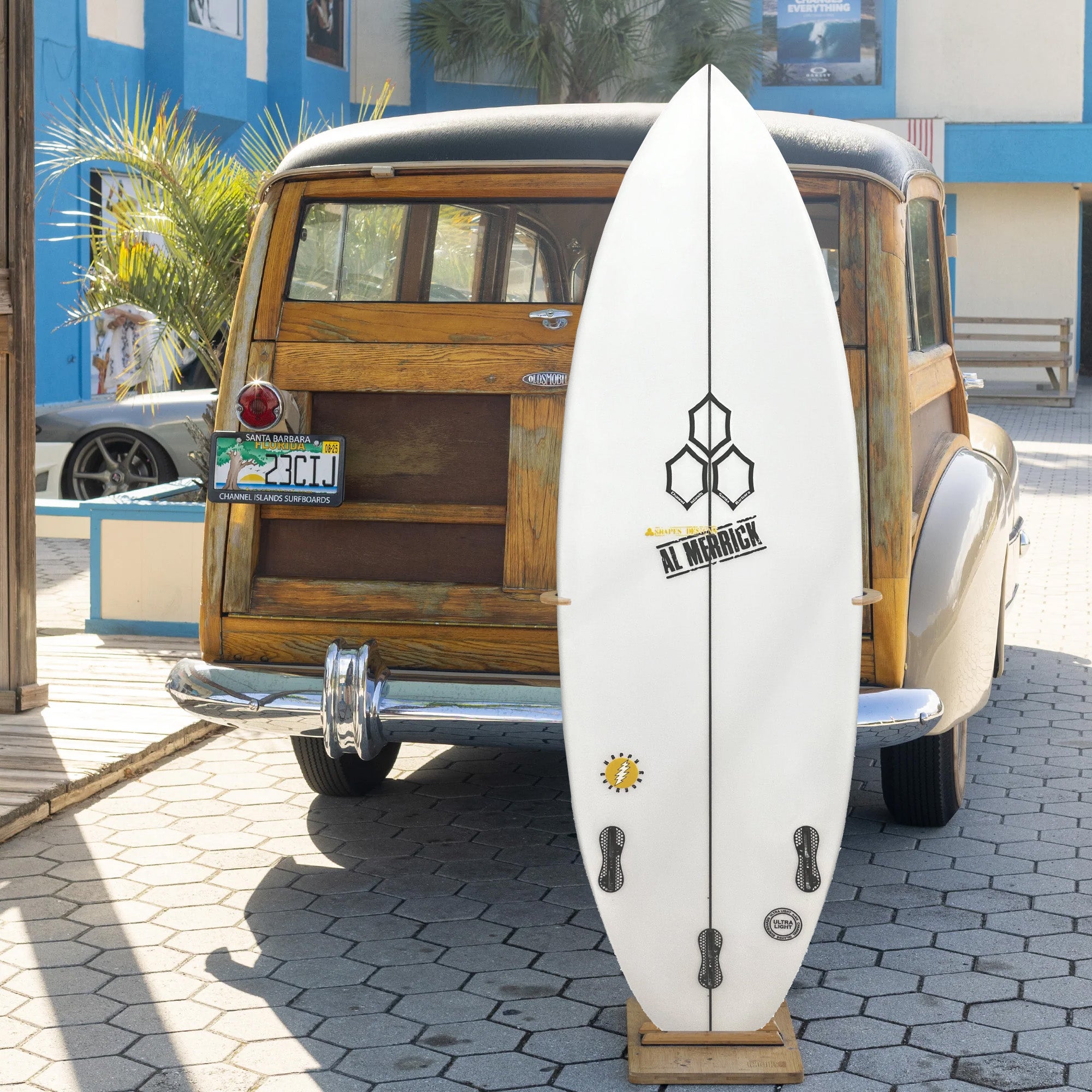 Channel Islands Happy Everyday 4'10 Grom Surfboard with FCS II Fin System - Perfect for Kids & Beginners Learning to Surf