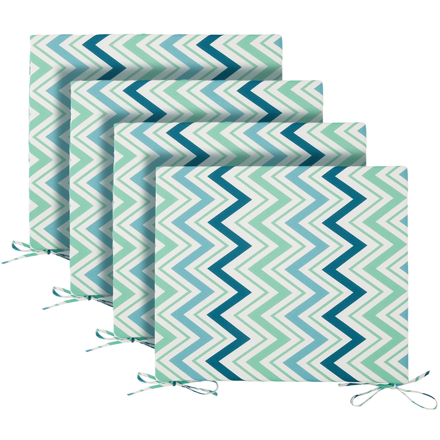 Premium Waterproof Outdoor Chair Cushions Set of 4 - 18.5
