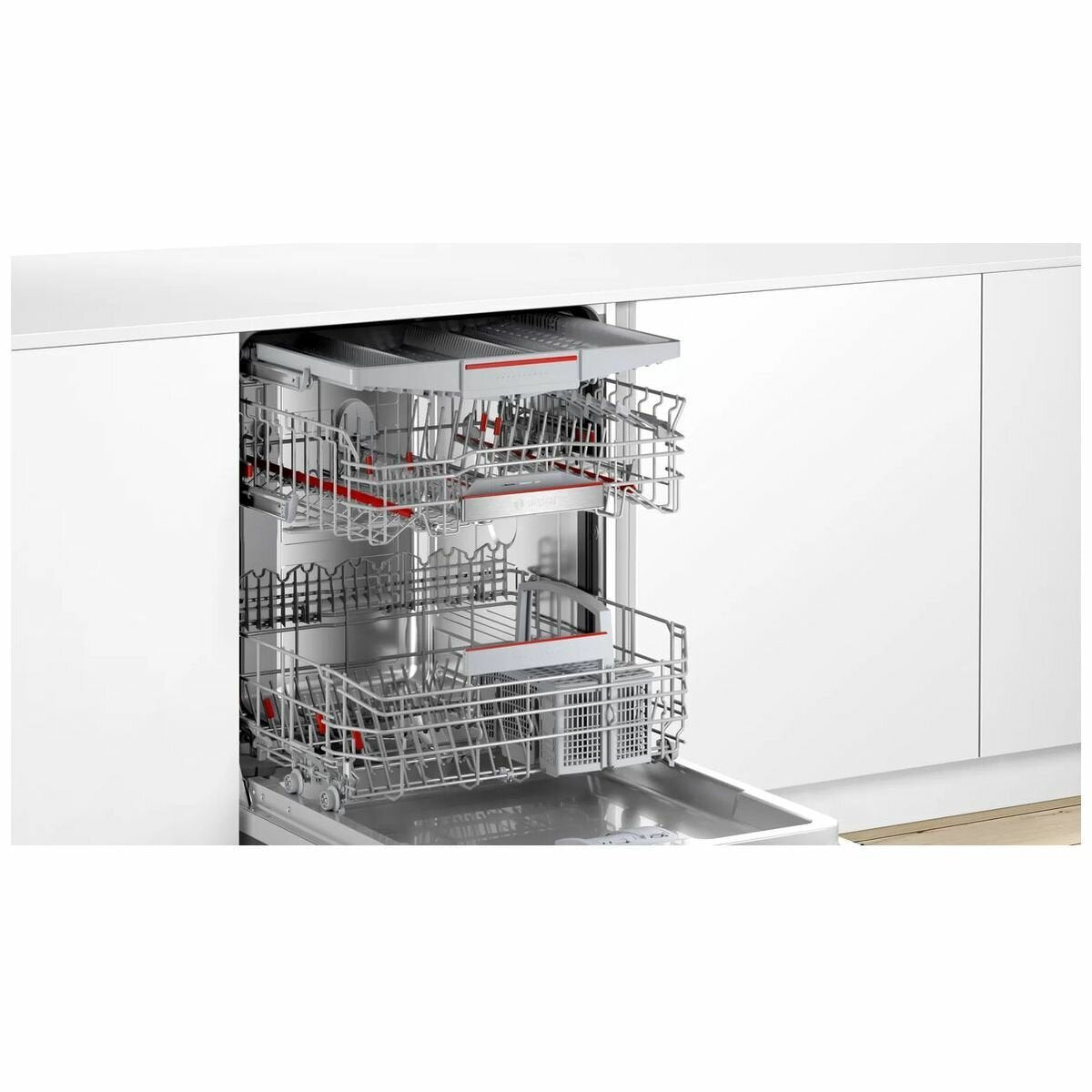 Bosch Serie 6 SMU6HCS01A Built-In Dishwasher - Energy Efficient, Ultra Quiet 44 dB - Perfect for Small Kitchens & Apartments
