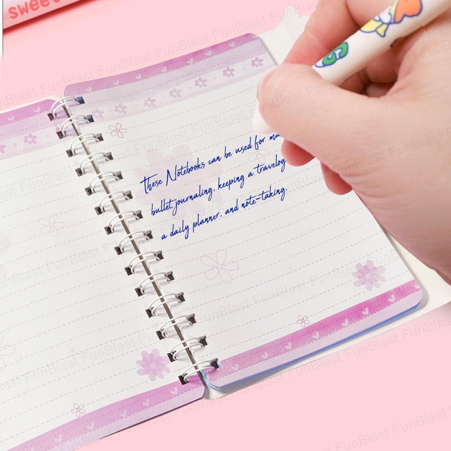 FunBlast Unicorn Spiral Notebook for Girls - A5 Ruled Journal with 120 Pages, Cute Spiral Bound Diary for Kids, Perfect School Supplies & Birthday Gift for Girls - Great for Note Taking, Journaling & Creative Writing in Classroom or Home