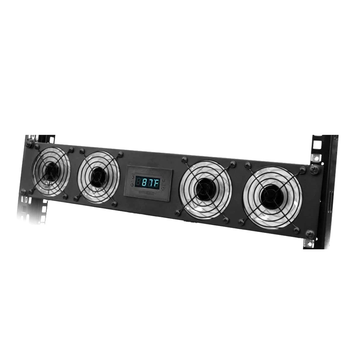 Coolerguys 2U Server Rack Mount Cooling System with Dual 80mm Fans & Programmable Fan Controller - Perfect for Data Center, Server Room, and Network Cabinet Cooling Solutions