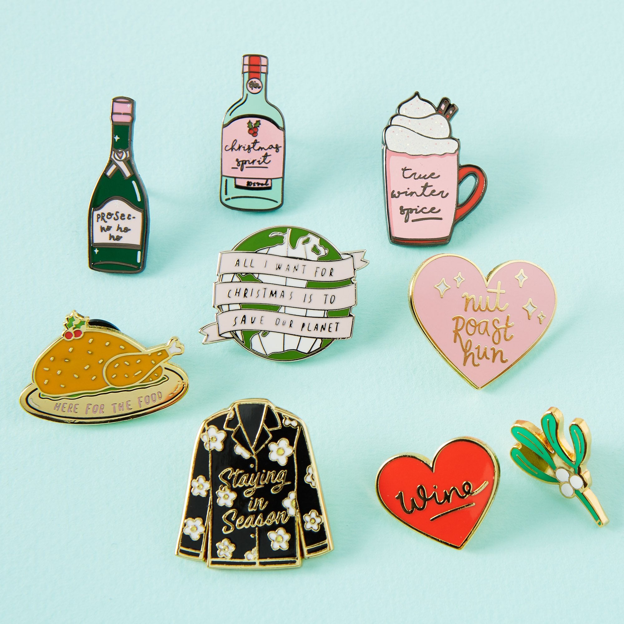 All I Want For Christmas Enamel Pin - Festive Holiday Gift for Friends & Family - Perfect for Jackets, Backpacks & Christmas Stocking Stuffers