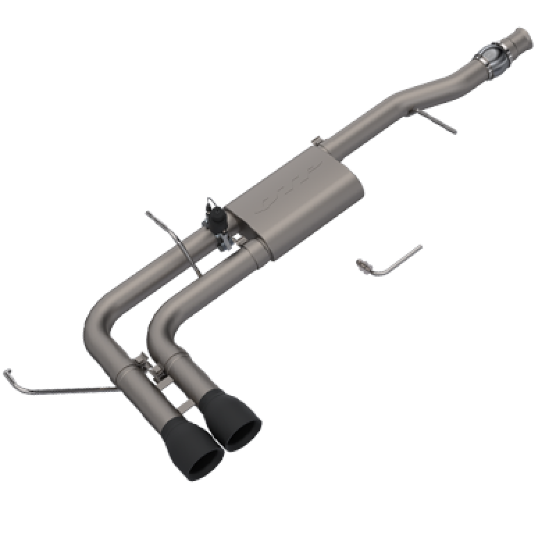 2014-2018 Chevy Silverado & GMC Sierra QTP Screamer Side Exit Cat-Back Exhaust System with Black Tips - High Performance Upgrade for Off-Road & Street Racing