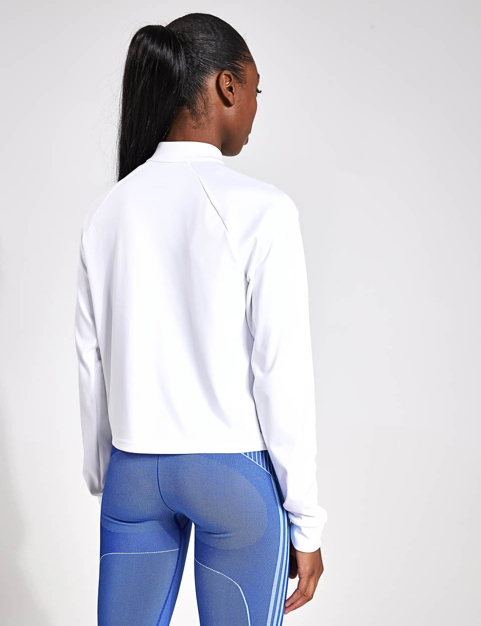 Minimalist 1/4 Zip Train Essentials Cover Up - White | Lightweight Workout Jacket for Gym, Running & Outdoor Activities
