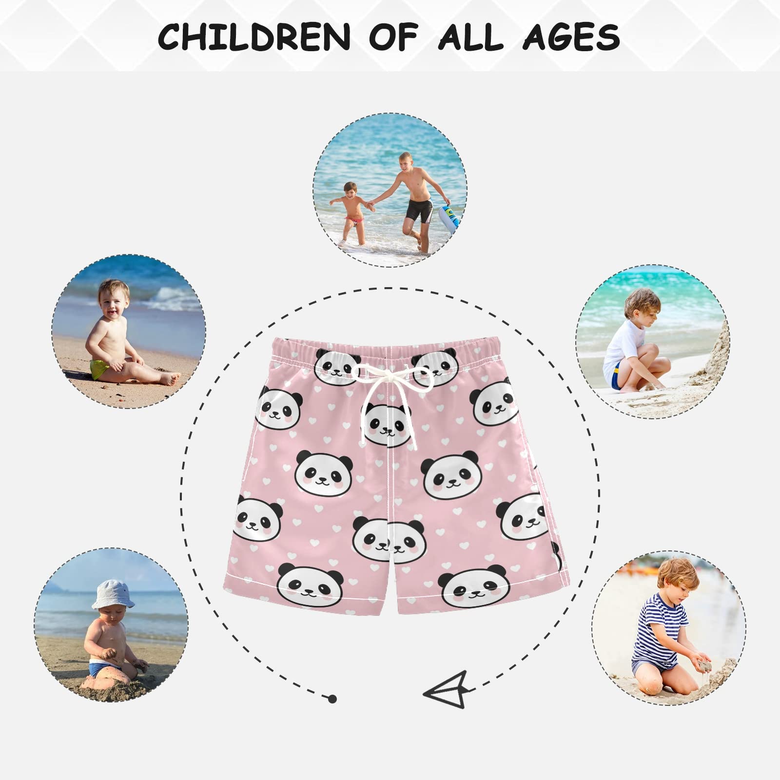 Boys Swim Trunks for Kids 2-14 Years - Quick Dry Swim Shorts with UPF Protection | Beach, Pool & Water Park Essentials for Summer Activities