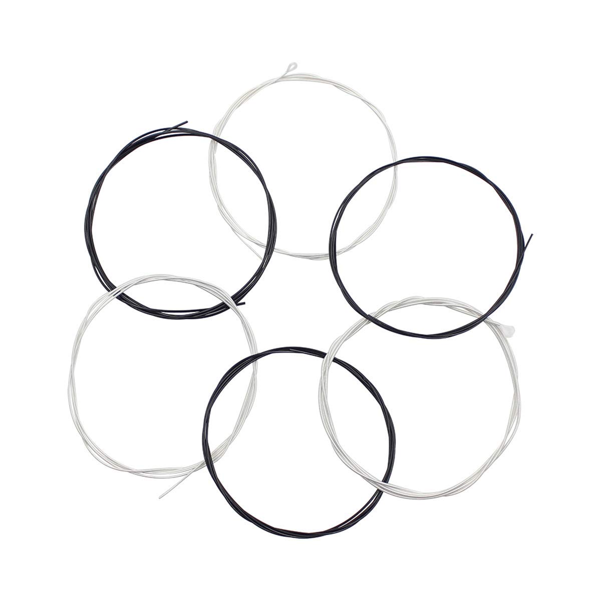 Premium Classical Guitar Strings Set - 3 Full Sets with Black Nylon (E-1st, B-2nd, G-3rd) & Silver-Plated Copper Wound Nylon Core (D-4th, A-5th, E-6th) | Perfect for Beginners, Professionals & Live Performances