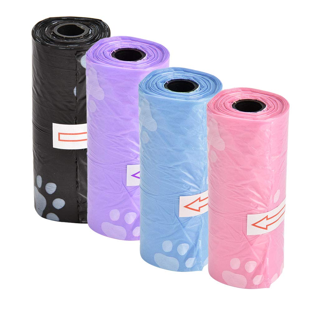 Yencoly Eco-Friendly Dog Poop Bags - Biodegradable Waste Bags for Dogs, Easy Open Design for Convenient Cleanup During Travel, Walks & Beach Trips