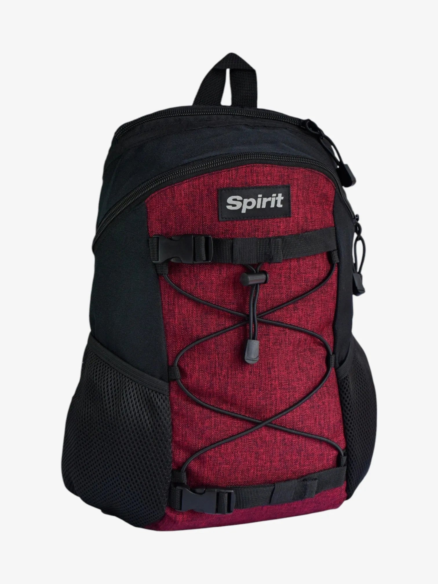 Spirit Action Small Burgundy Backpack for Women & Men - Lightweight Travel Daypack for School, Work, Gym & Outdoor Adventures