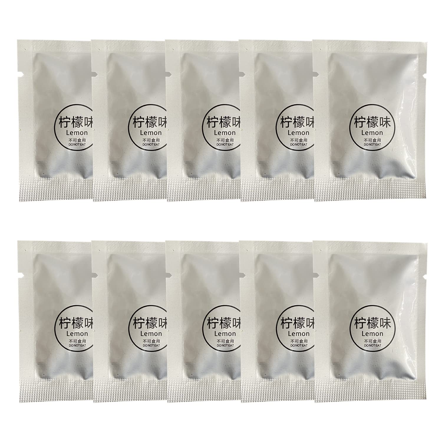 10 Pack Car Air Vent Clip Freshener Refills - Solid Fragrance Replacement Pads, Long Lasting Lemon Scent for Car & Home - Eliminate Odors in Vehicles, Offices & Small Spaces