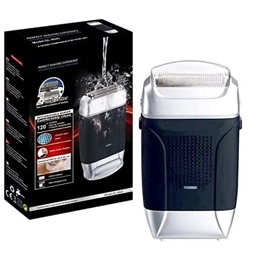 Best Electric Razor for Men - Powerful Wet & Dry USB Rechargeable Shaver with Washable Foil - Perfect for Travel, Home & Gym Grooming