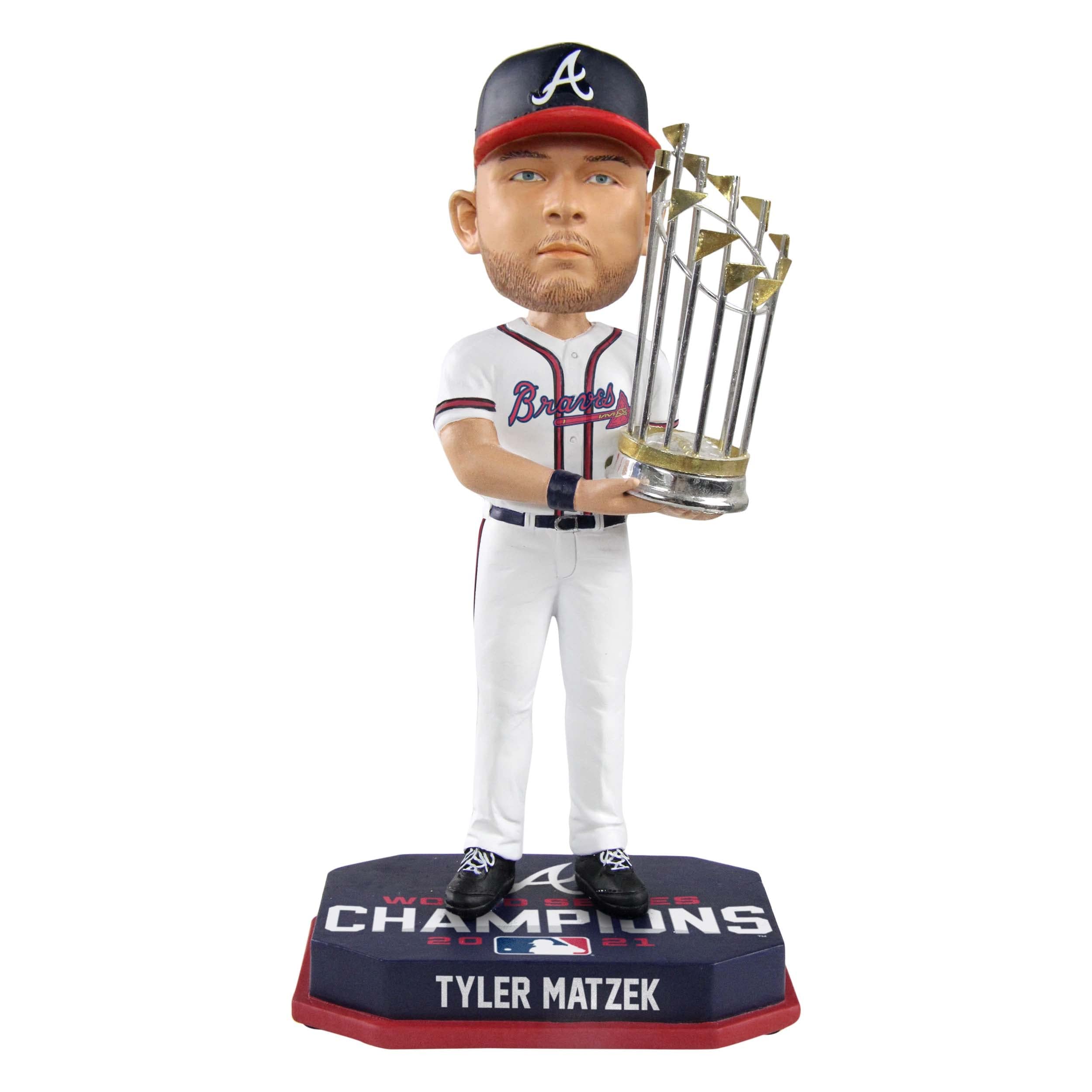 Tyler Matzek Atlanta Braves 2021 World Series Champions Bobblehead - Officially Licensed MLB Collectible - Perfect for Baseball Fans, Sports Memorabilia Collectors, and Home/Office Decoration