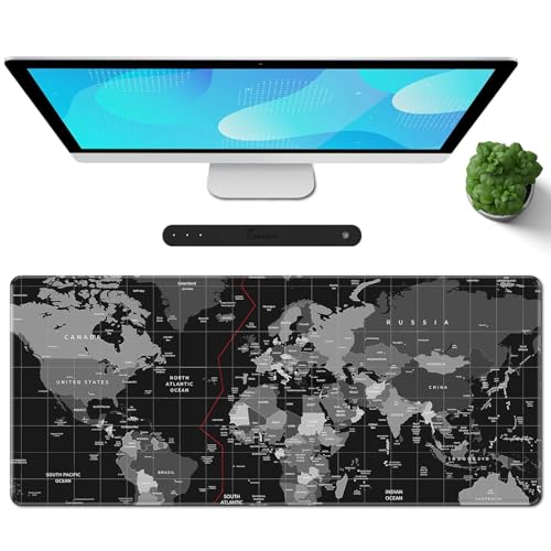 Black World Map