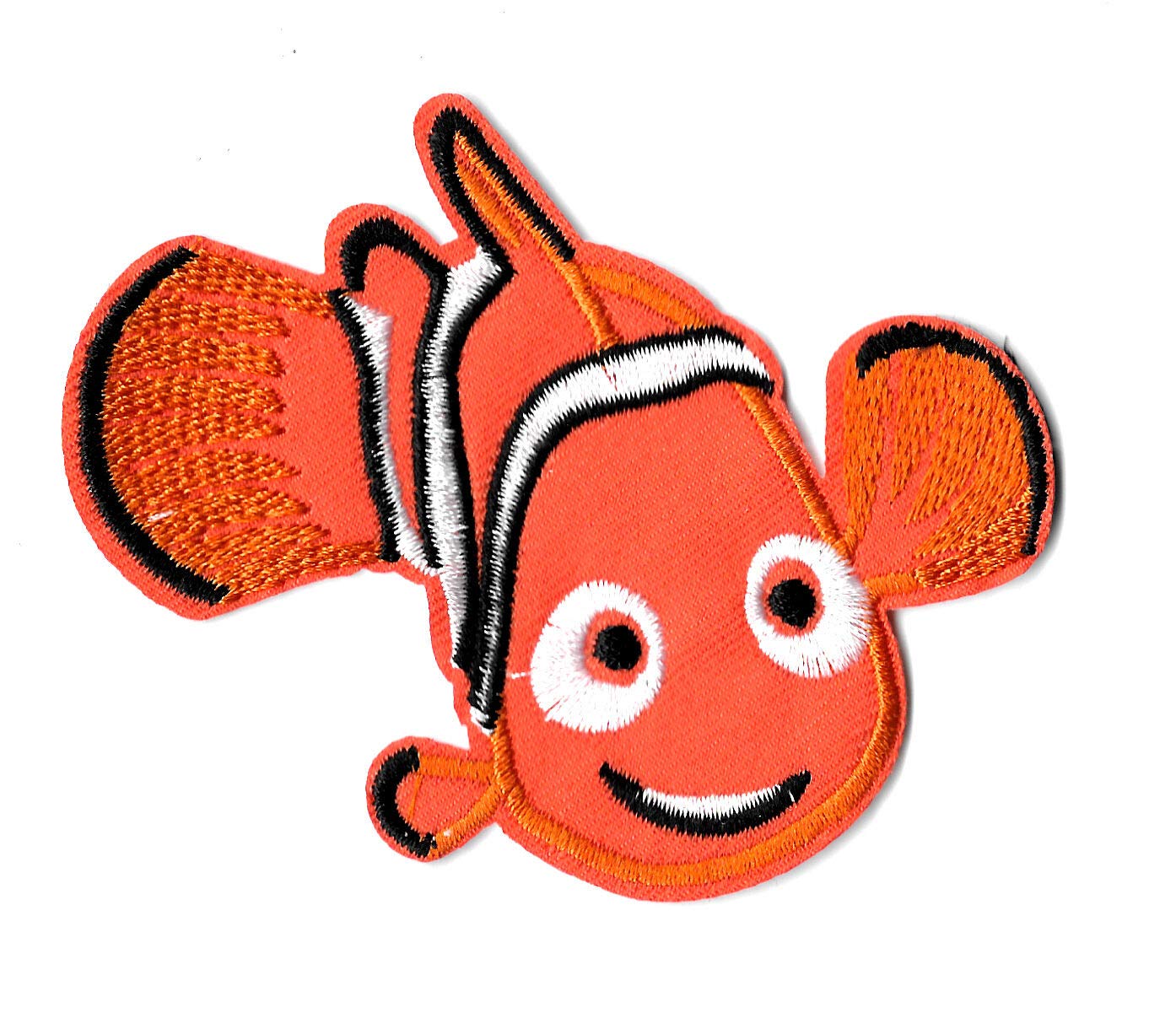 Finding Nemo Clownfish Embroidered Iron-On Applique Patch - DIY Sewing for Backpacks, Jackets & Costumes - Disney Pixar Movie Character Decoration