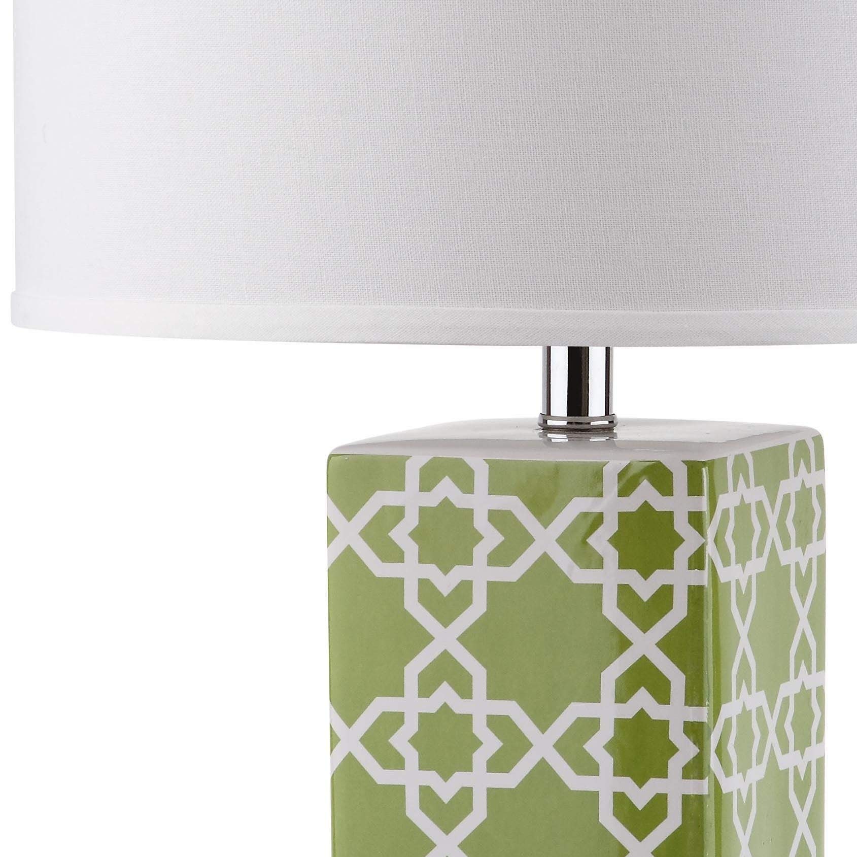 SAFAVIEH Quatrefoil Modern Table Lamp Set of 2 - 27