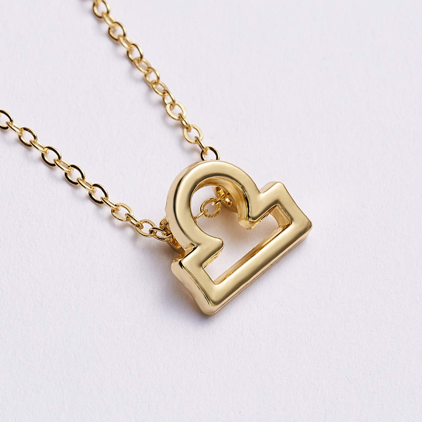 Gold Plated Zodiac Constellation Pendant Necklace for Women - Elegant Clavicle Chain Jewelry, Perfect Gift for Her - Ideal for Birthdays, Anniversaries & Everyday Wear