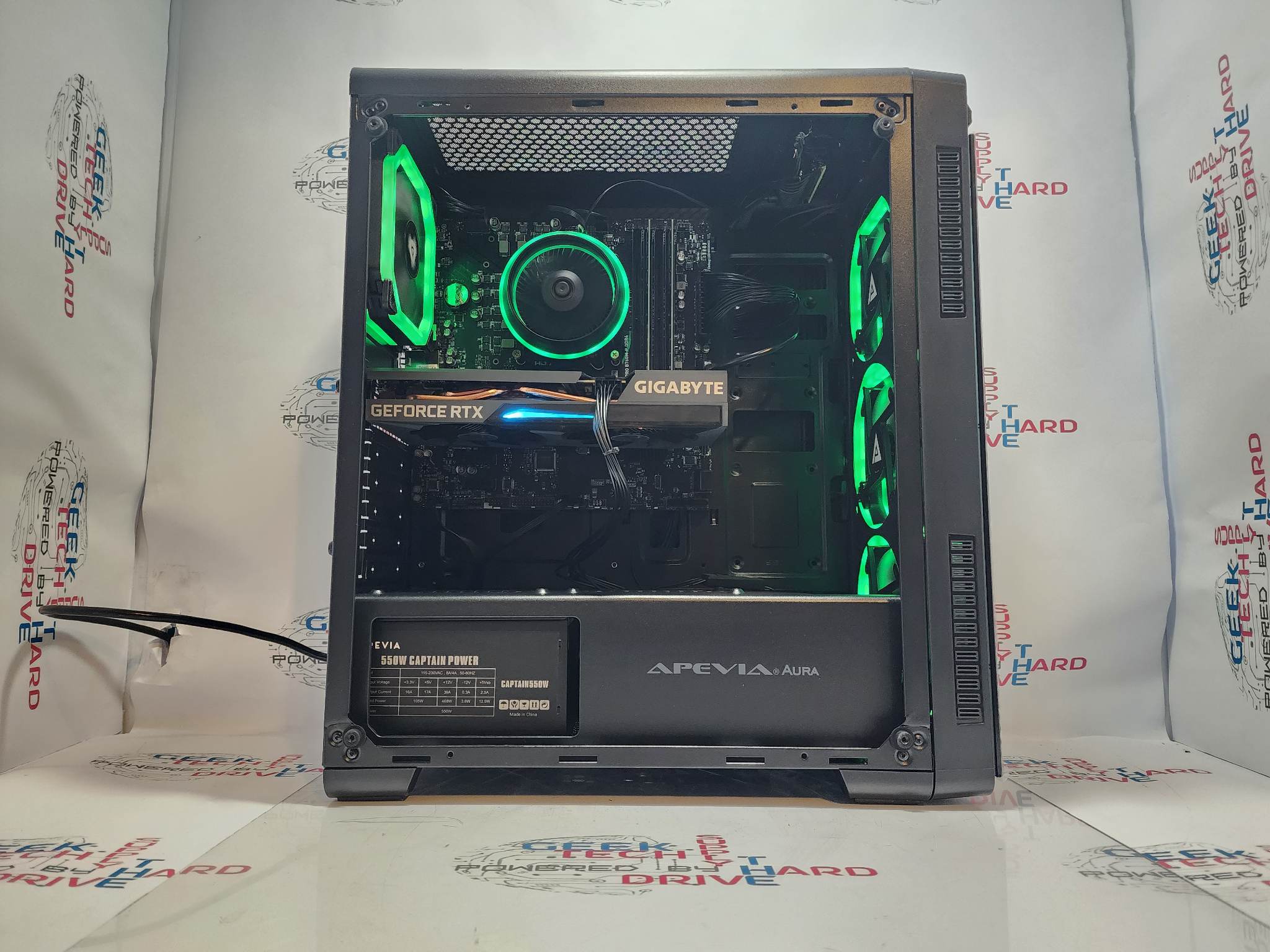 Pinnacle Desktop Gaming PC - AMD Ryzen 5 Processor, 1TB SSD + HDD, WiFi 6, Vega 7 Graphics, RGB Aura Lighting (Model A3) - Perfect for Esports, Streaming & High-Performance Gaming