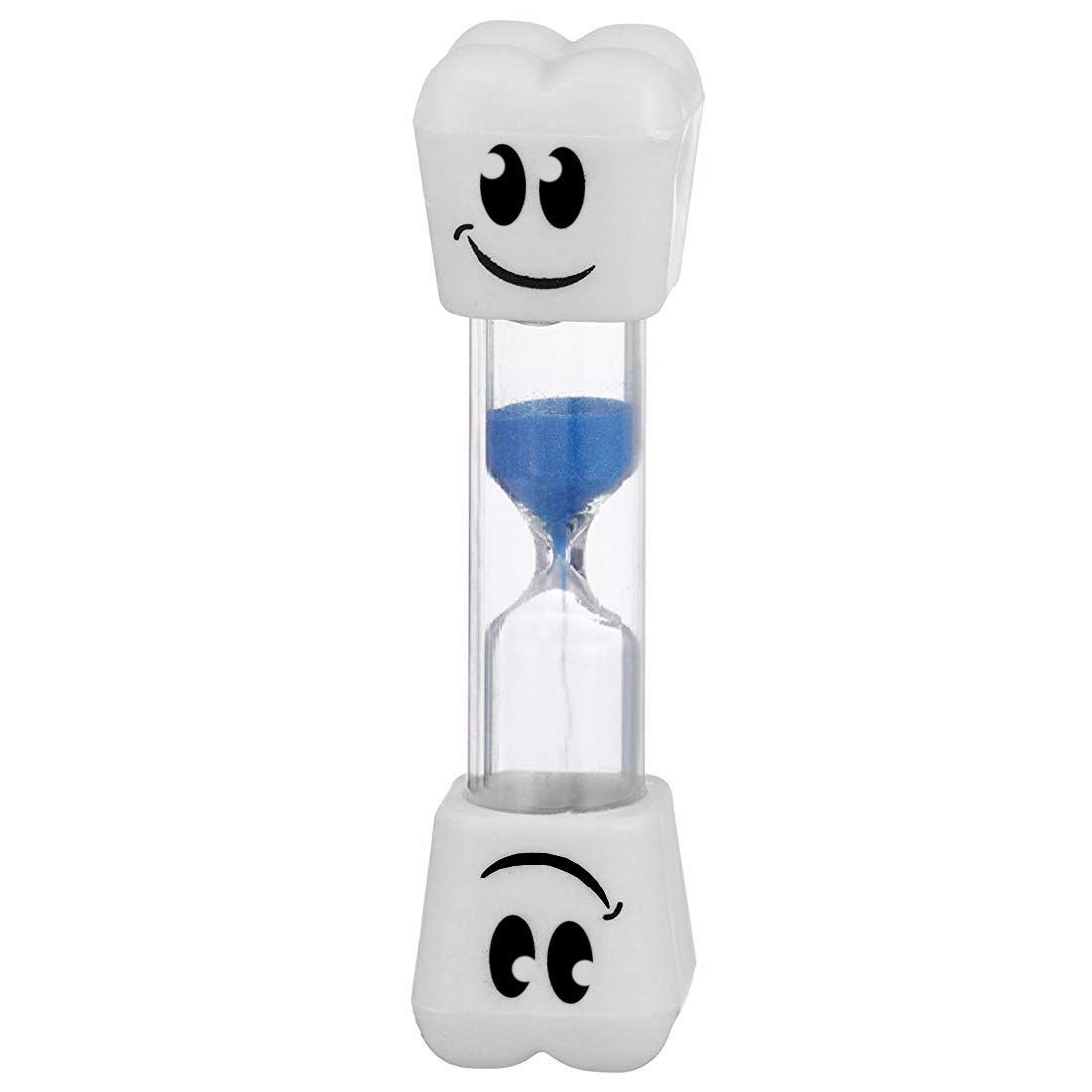 Smile Tooth 2 Minute Sand Timer for Kids - Colorful Hourglass for Brushing Teeth, Classroom Activities & Games - Assorted Colors (Pack of 6) - Perfect for Dental Hygiene, Time Management & Learning Tools