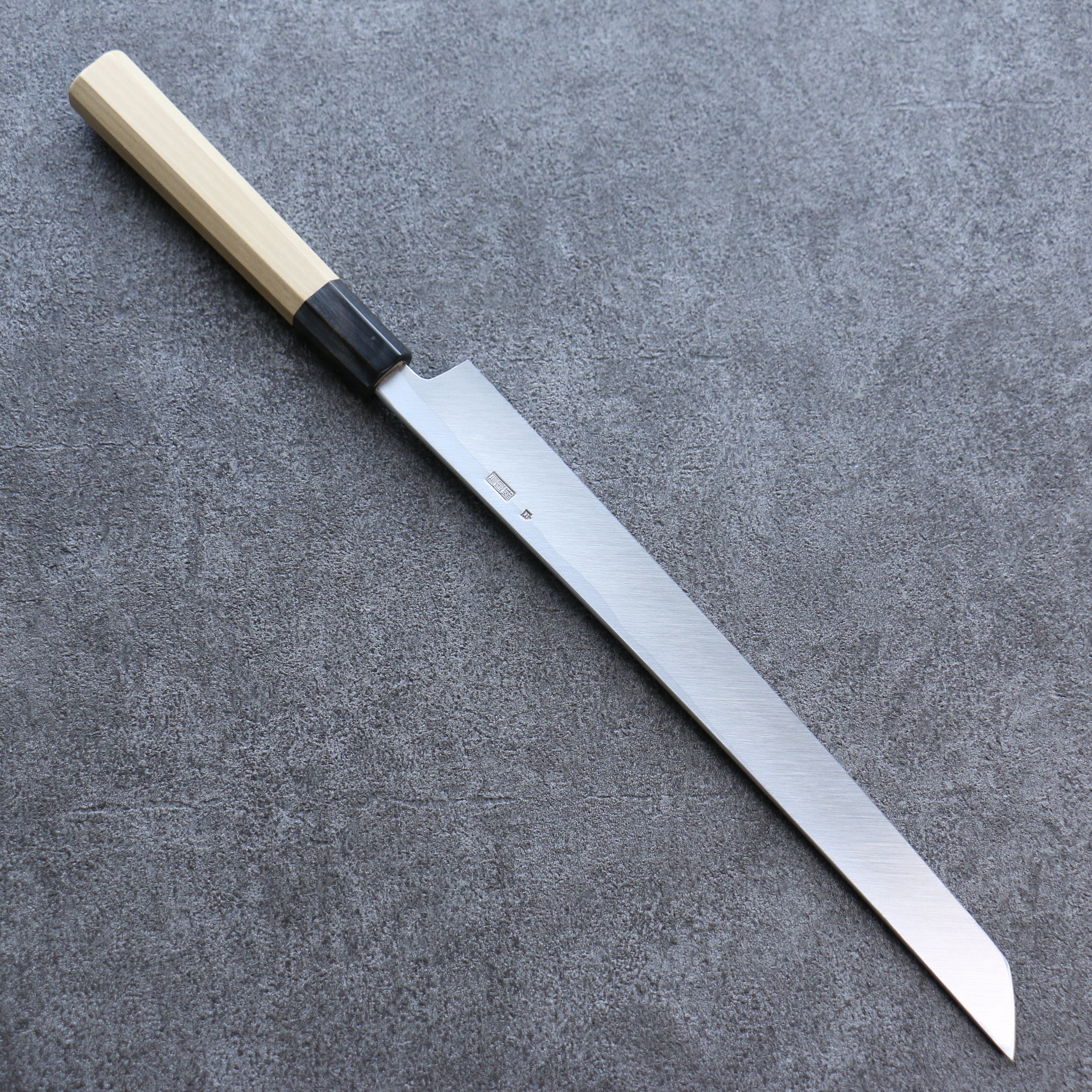 Premium Kikuzuki White Steel No.2 Nashiji Sakimaru Takohiki 270mm Japanese Chef Knife with Magnolia Wood Handle - Perfect for Sushi, Sashimi & Precision Cutting