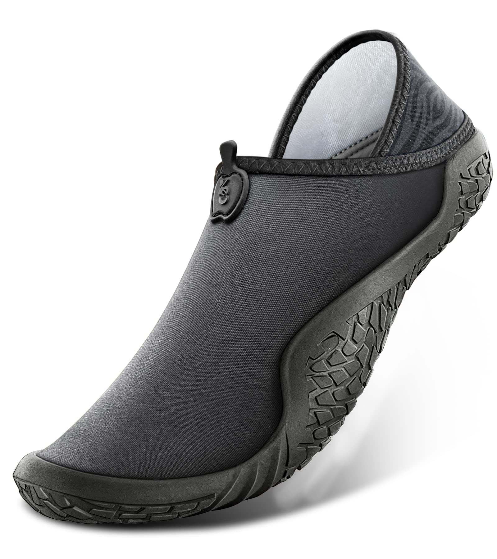 BULLIANT Men's Water Shoes - Slip On Swim Shoes for Beach, Pool & Aqua Sports - Barefoot Quick Dry Shoes with Stretch Fit - Perfect for Swimming, Surfing, Kayaking & Water Activities