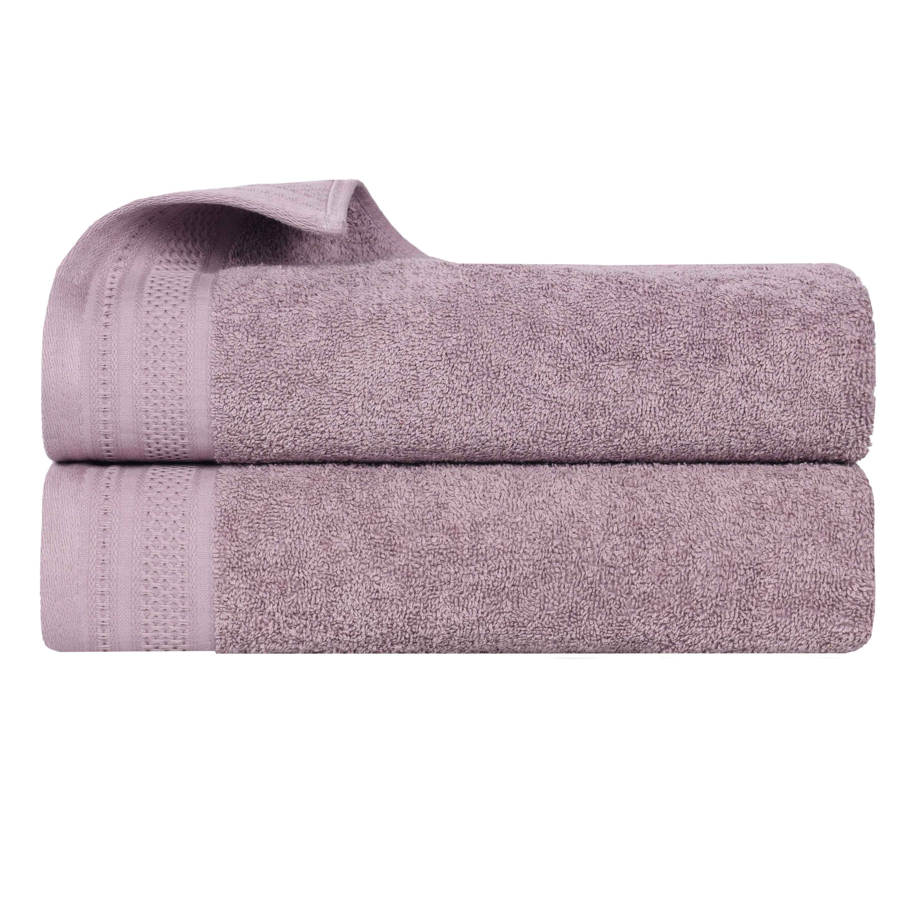 Premium Honeycomb Waffle Weave Cotton Bath Towels Set of 2 - Ultra Soft & Absorbent Luxury Bath Sheets for Spa, Hotel & Home Use