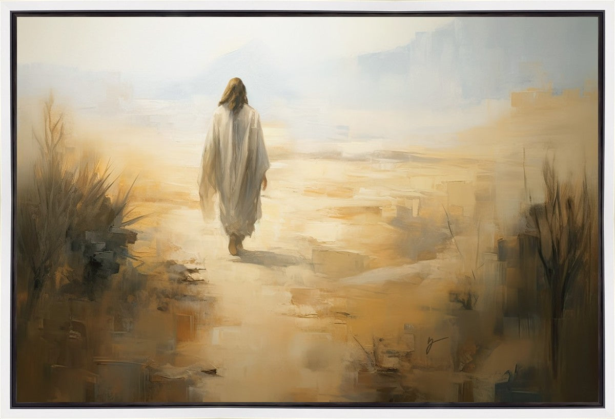 Premium Gallery Wrap Canvas Art - 'Whispers of Solitude' Wall Decor for Living Room, Bedroom & Office | Handmade Stretched Canvas Print
