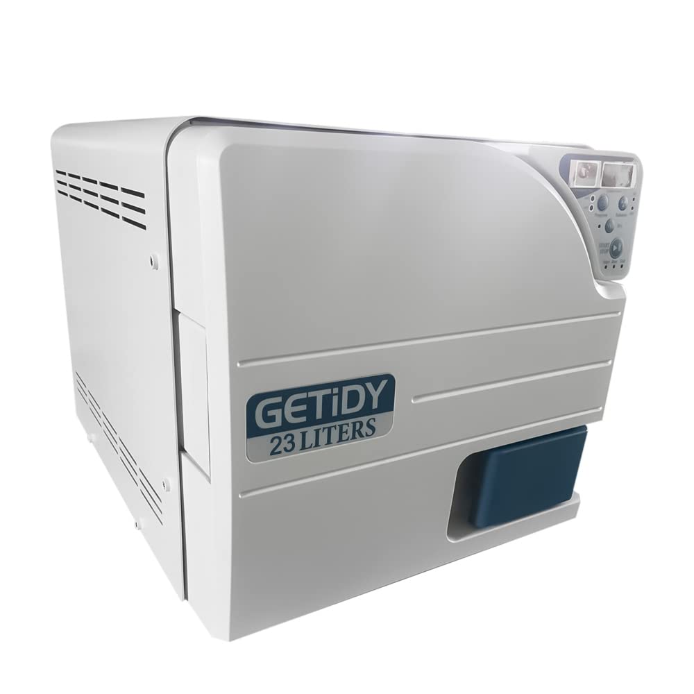 Getidy 23L Digital LCD Screen Steam Autoclave Sterilizer with Drying Function - Professional Medical Equipment for Dental Tools, Tattoo Needles & Beauty Salon Instruments